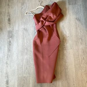 ASOS One-Shoulder midi dress